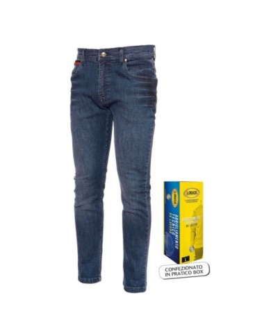 Jeans Smartbox slavato con portatelefono Tg.44/58