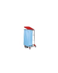 L1.50.80 Carrello portasacco con anello in gomma e pedale