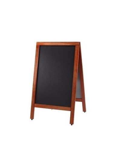 Lavagna da terra doppio lato riscrivilbile supporto in legno 70x120cm