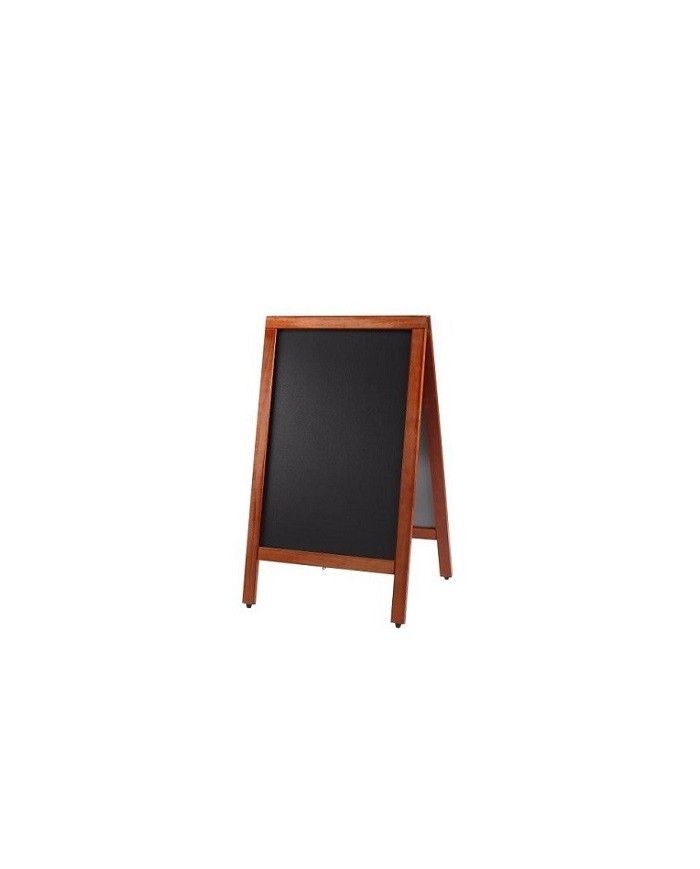 Lavagna da terra doppio lato riscrivilbile supporto in legno 70x120cm