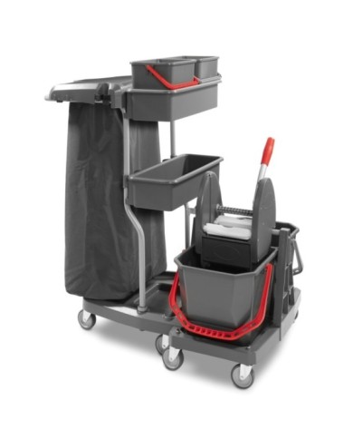 LZSM S10.4 C Multiuso in plastica con 8 ruote Ø 80 +4100PGT (Montato)