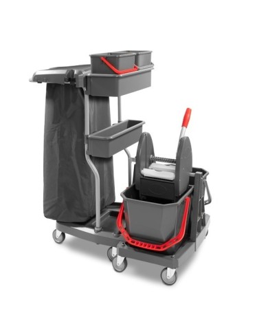 LZSM S4 C Multiuso in plastica con 5 ruote Ø 80 + 4100PGT (Montato)