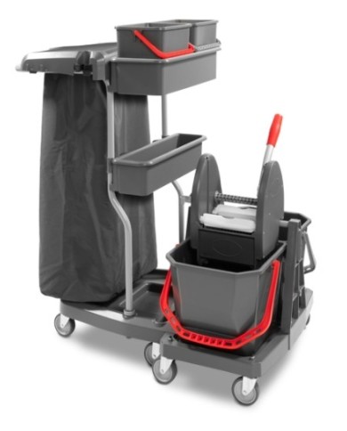 LZSM S4.4 C Multiuso in plastica con 8 ruote Ø 80 + 4100PGT