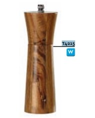 Macina sale o pepe in legno con macina in ceramica 15cm