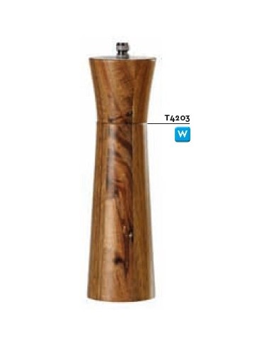 Macina sale o pepe in legno con macina in ceramica 20cm