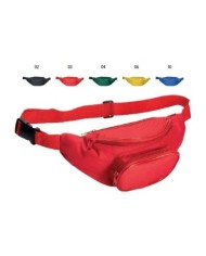 Marsupio in poliestere 600d con 3 tasche cintura regolabile con chiusura a clip
