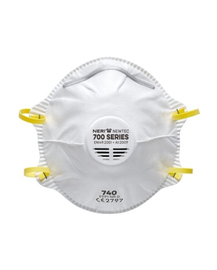 Mascherina 740 Newtec antipolvere con valvola Classe FFP1 NR D (Min.Mul./10)