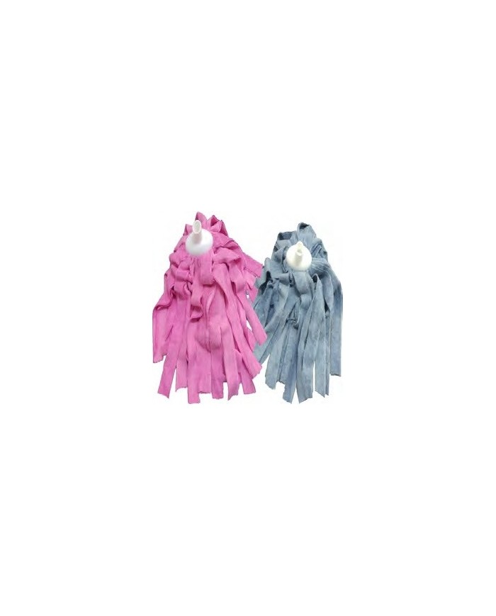 Mop microfibra rosa con attacco a vite 200g