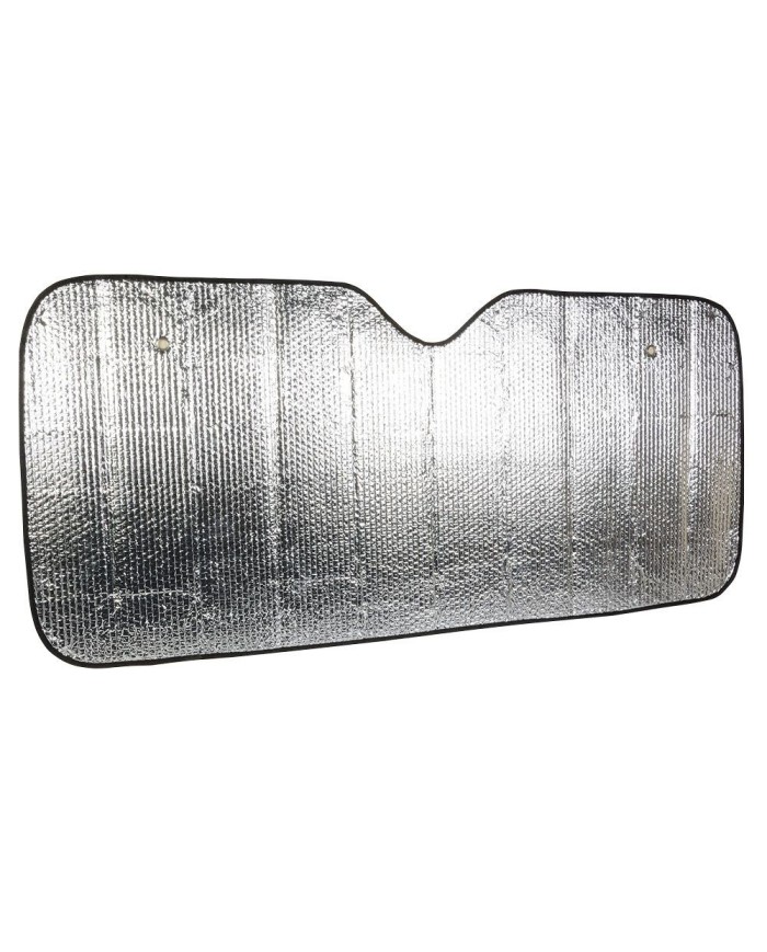 Parasole per parabrezza auto con pluriball e foglio di alluminio su due lati con 2 ventose ripiegabile con elastici