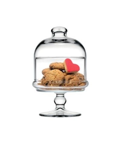 Pasabahce alzata vetro con coperchio Ø11cm H17,5cm