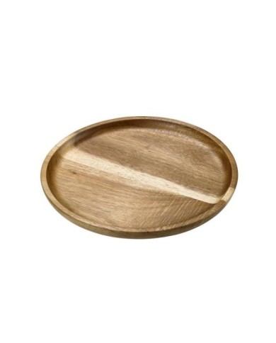 Piatto rotondo in legno di acacia Ø25x2cm