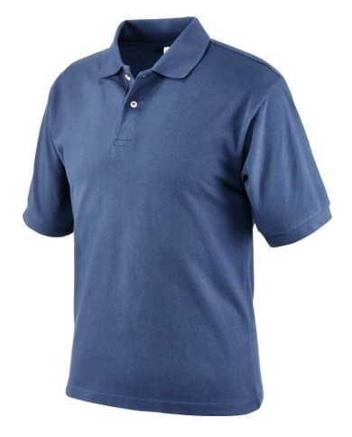Polo 100% cotone blu Tg.S-XL-XXL