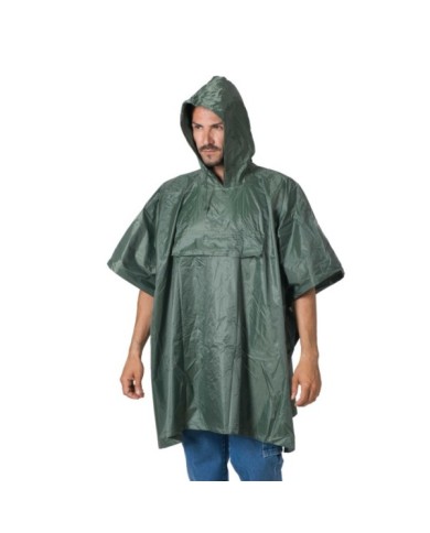 Poncho verde taglia unica