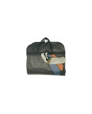 Porta-abiti da viaggio in TNT 80 g/m2, con scomparto esterno e finestrella identificazione