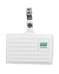Portabadge con clip PVC semirigido 9x5,6 cm Lebez (Min.Mul./50)