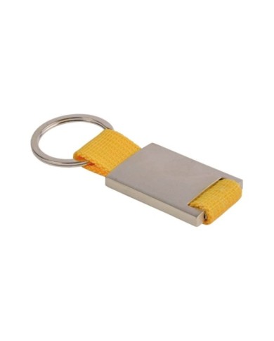 Portachiavi in metallo e nylon confezionato in scatoletta nera