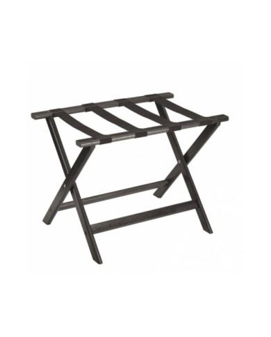 Reggivaligia in legno richiudibile nero 65x36x51cm