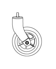 Ruota morbida per esterno Ø125mm