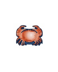 Salvietta rinfrescante in TNT sagomata granchio al limone 11x7cm 500pz