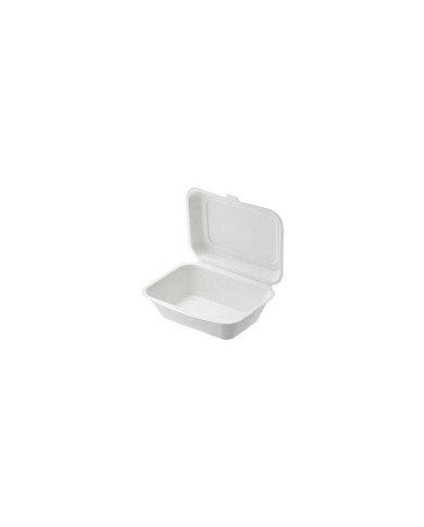 Sandwich box compostabile in polpa di cellulosa 18x12x7cm 1300ml 50pz