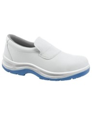 Scarpa Rodi S1 SRC bassa in microfibra suola poliuretano bianca/blu Tg.36-46