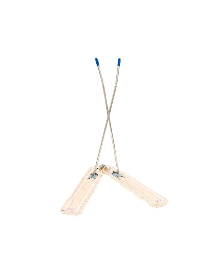 Scopa a forbice completa (2 mt), con staffe in metallo