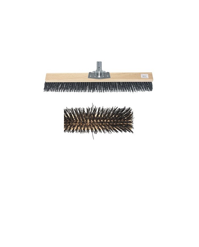 Scopa industriale 60cm legno 6 ranghi