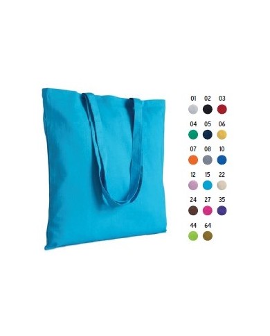Shopper in cotone 135 g/m, manici lunghi 42x42cm