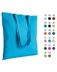 Shopper in cotone 135 g/m, manici lunghi 42x42cm
