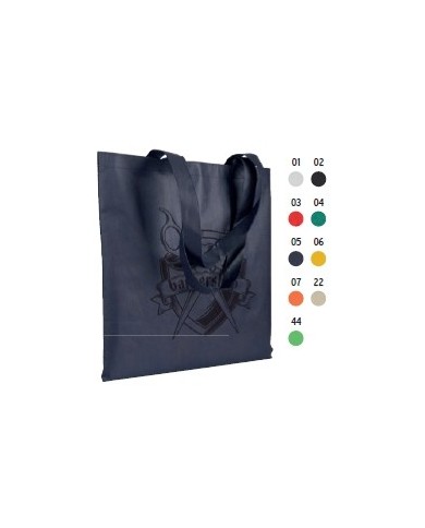 Shopper in TNT 80 g/m2 cucito, manici lunghi 42x38cm