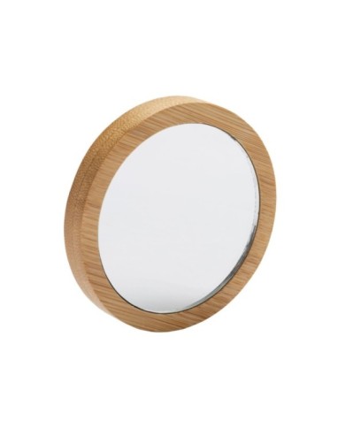 Specchietto tondo in bambù