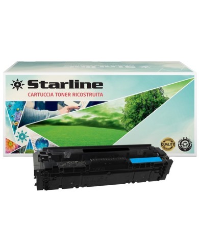 Starline - Toner Ricostruito per HP 203A - Ciano - CF541A - 1.300 pag