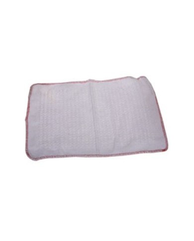 Straccio pavimenti nido d'ape bordo rosso 45x60cm