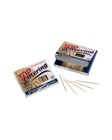 Stuzzicadenti legno 2 punte sfusi 7cm 200pz