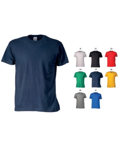 T-shirt da uomo 100% cotone semi pettinato Tg.XS-3XL