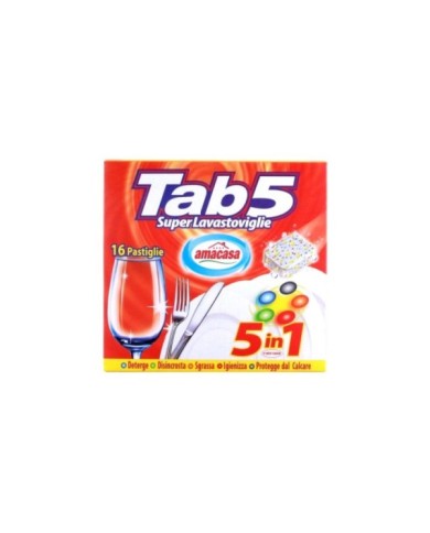 TAB 5 in 1 Lavastoviglie 16 Tabs 320gr