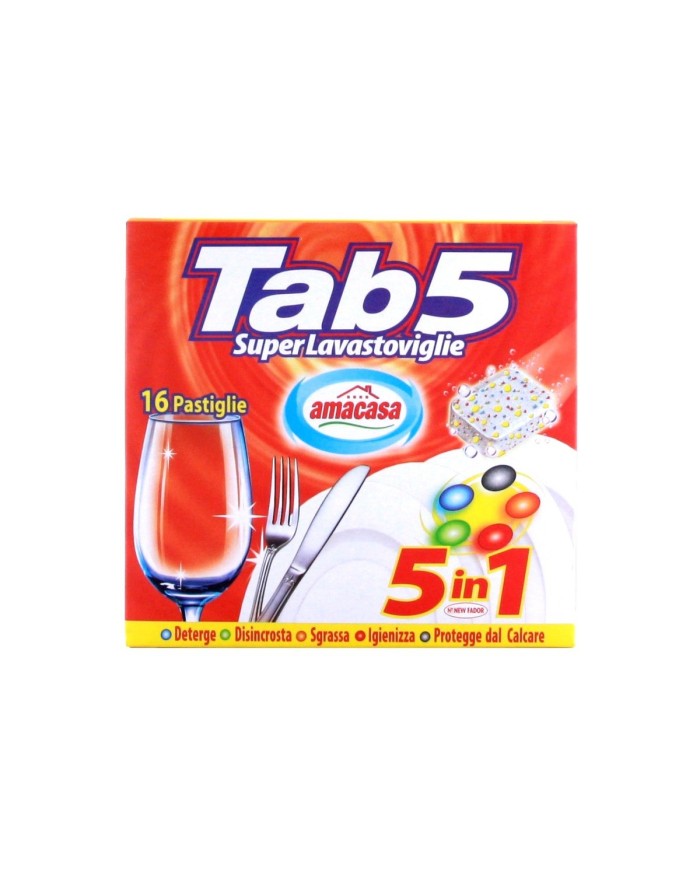 TAB 5 in 1 Lavastoviglie 16 Tabs 320gr