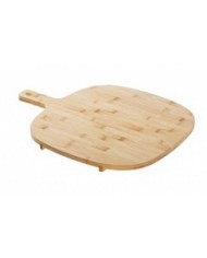 Tagliere in bamboo con piedi 30x30x1,5cm e manico da 12cm