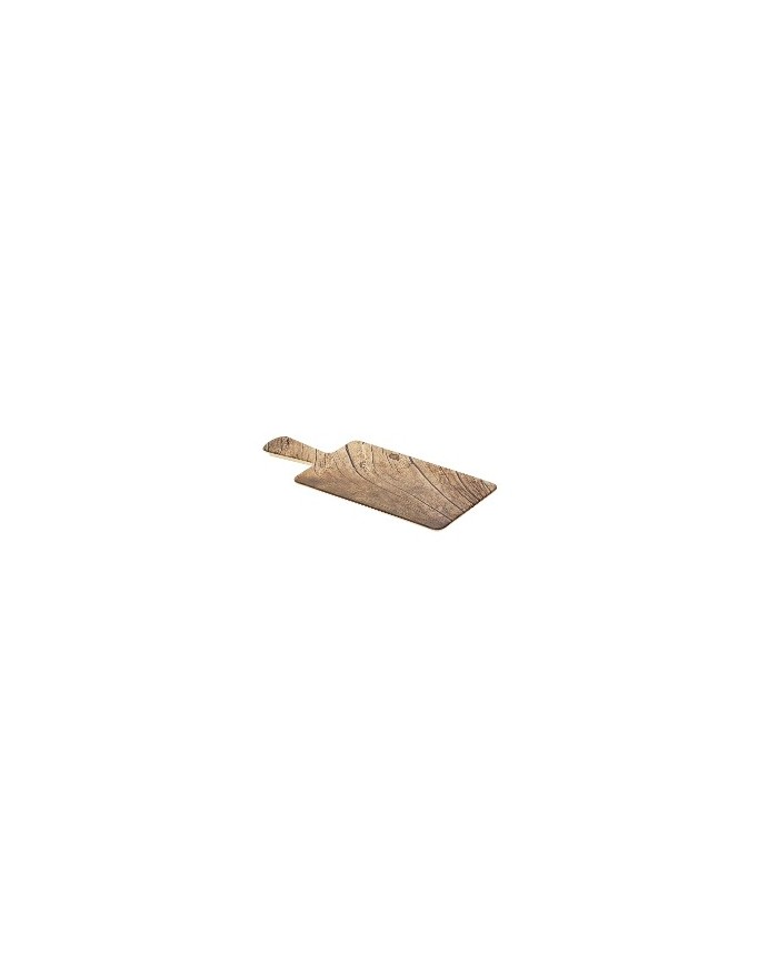 Tagliere rettangolare in melamina effetto legno 37x14x1,5cm + manico 10cm