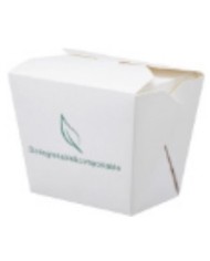 Take away box in carta + PLA 8,9x6,8x10,2cm 900ml 25pz