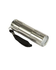 Torcia tascabile a LED COB (Chip On Board) in allumino con cordino (batterie NON incluse)