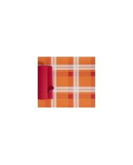 Tovaglia 100x100 Scozzese Arancio/Rosso 50pzx5