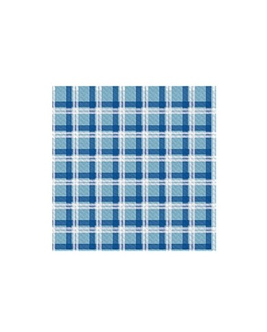 Tovaglia 100x100 Scozzese Celeste/Blu 50pzx5