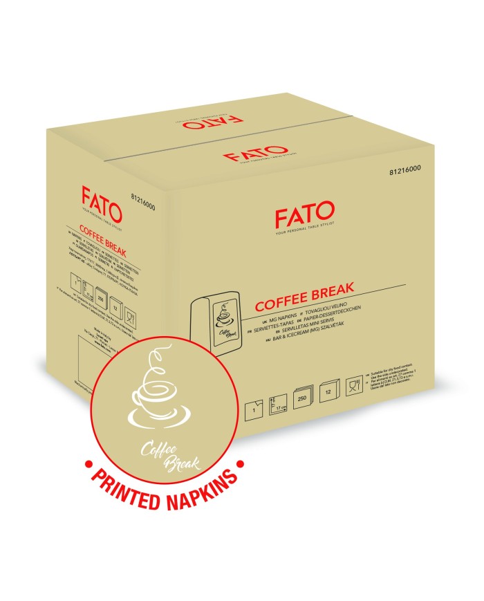 Tovagliolo 17x17 Coffee Break Avana Riciclato 1V 250pzx12