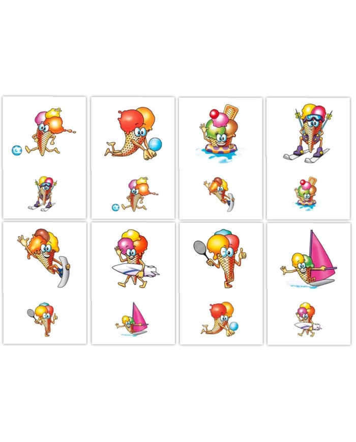 Tovagliolo 17x17 Gelato decori assortiti 1V 2000pzx10