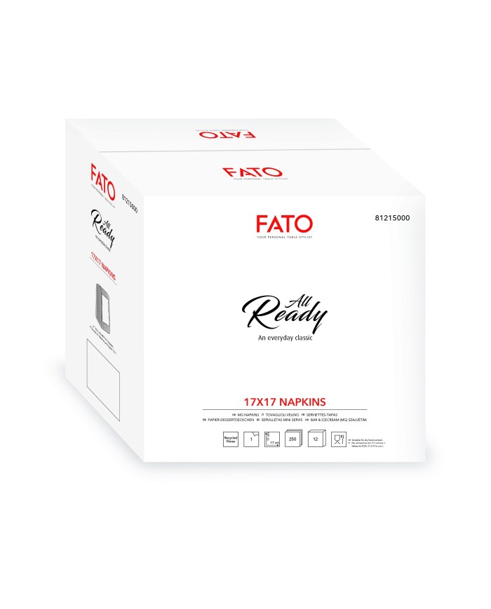 Tovagliolo 17x17 Velino Standard Riciclato 1V 250pzx12