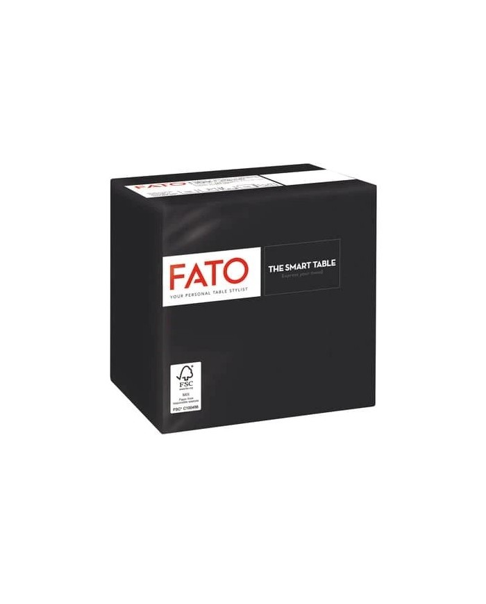 Tovagliolo 24x24 Smart Nero 2V 100pzx24