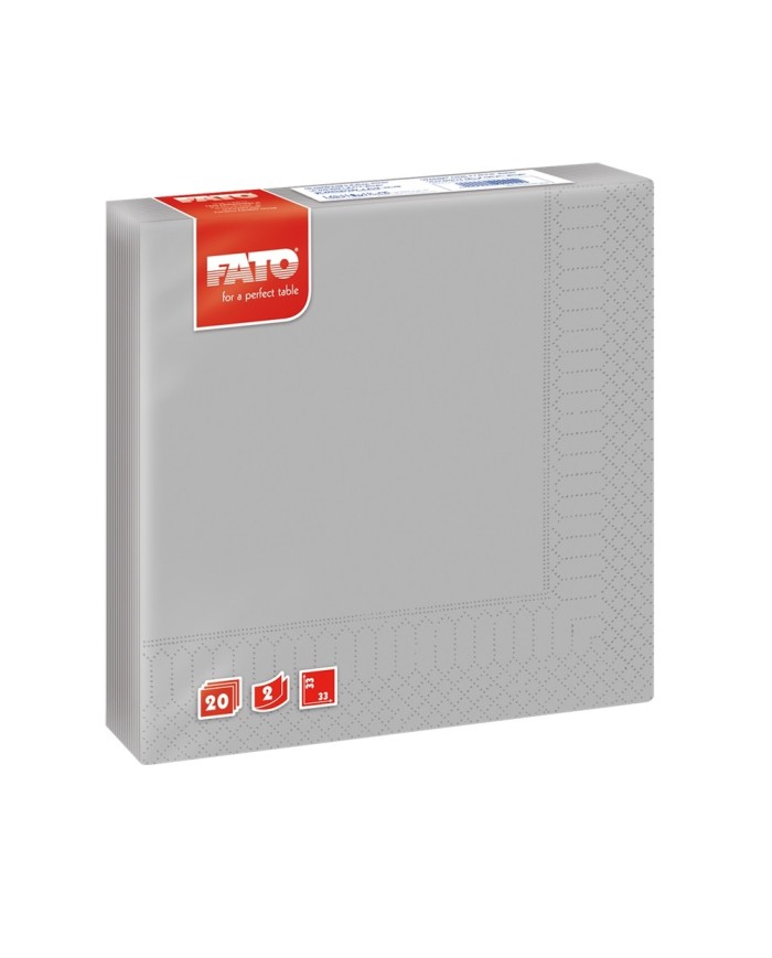 Tovagliolo 33x33 Smart Argento 2V 50pzx27