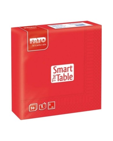 Tovagliolo 33x33 Smart Rosso 2V 50pzx24