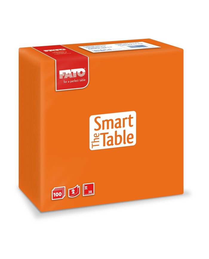 Tovagliolo 38x38 Smart Arancione 2V 100pzx18